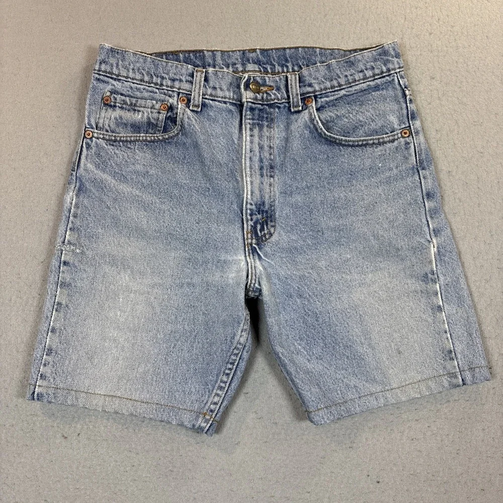 Vintage‎ Levi's 505 Men's Size 33 Denim Jean Shorts USA 1989 Cutoff Hemmed